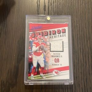Patrick mahomes 2019 panini prestige jersey patch card. Gridiron heritage